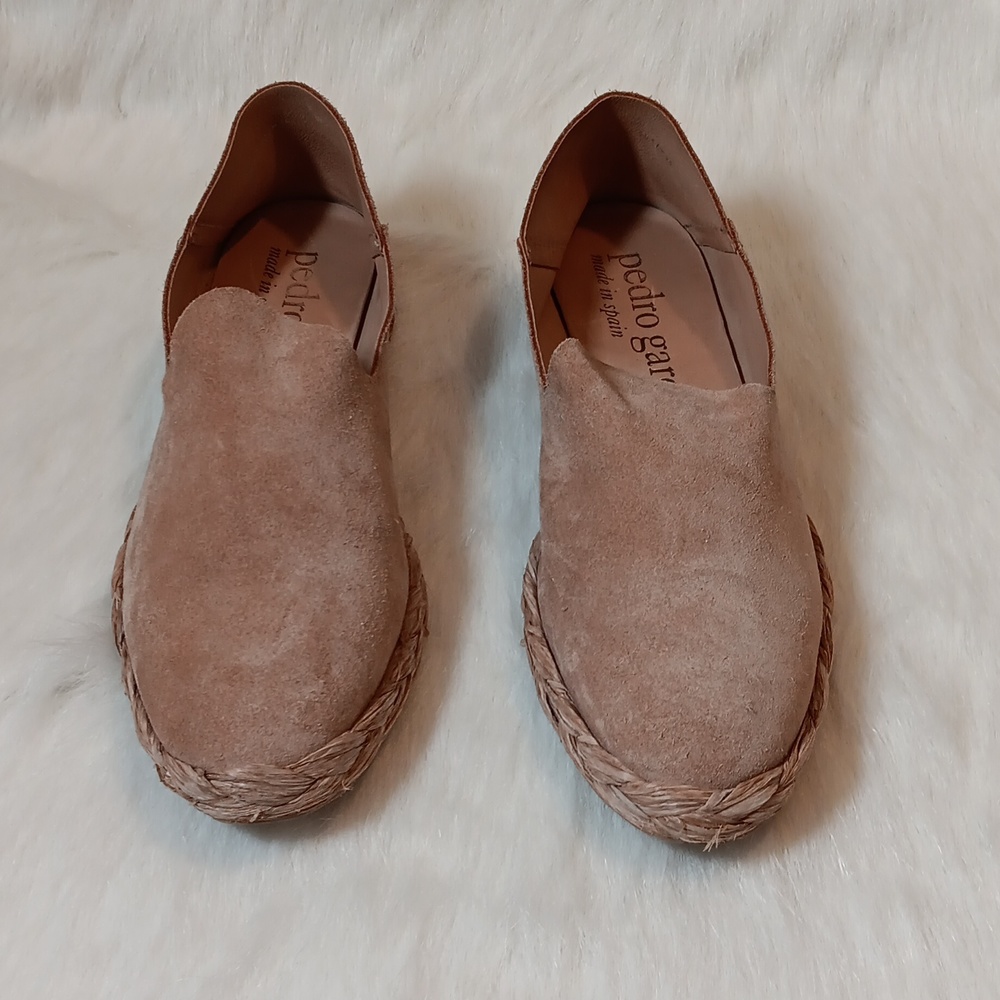 Padro Garcia Nude Pink Suede Espadrilles Sz 40